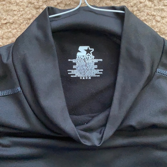 Men Surf Swm Rash Guard Lng Sleeve Flat Stich Blck Thick 3XL (54/56) STARTER NEW - Picture 7 of 7